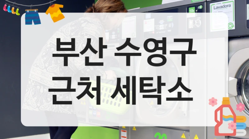 부산 수영구 근처 세탁소