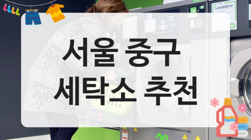 서울 중구  세탁소 추천