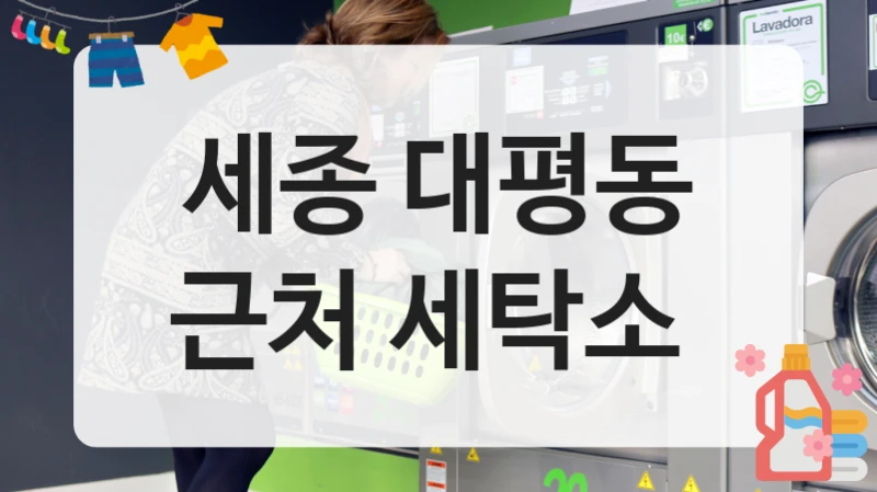세종 대평동 근처 세탁소