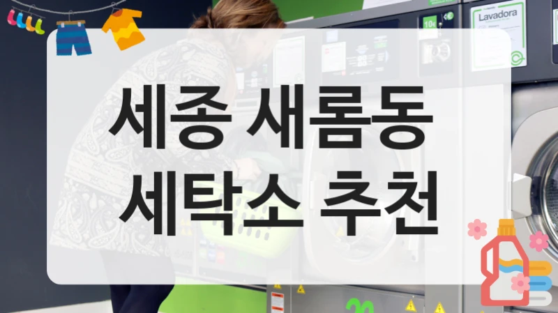 세종 새롬동  세탁소 추천