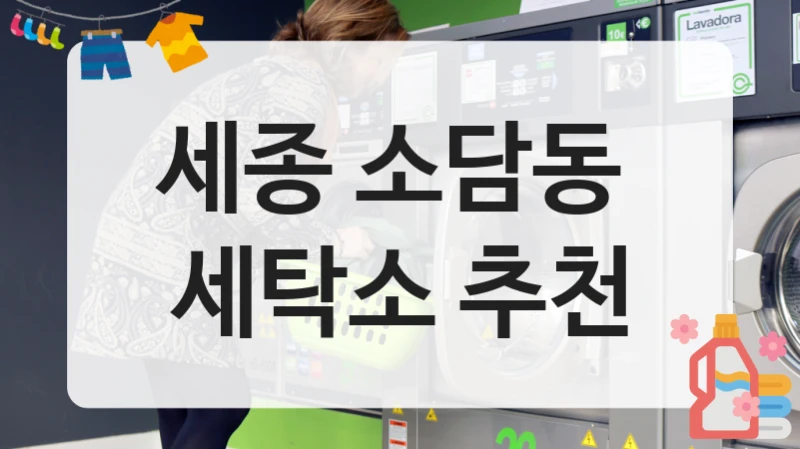 세종 소담동  세탁소 추천