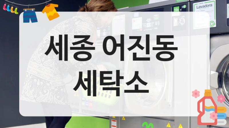 세종 어진동  세탁소