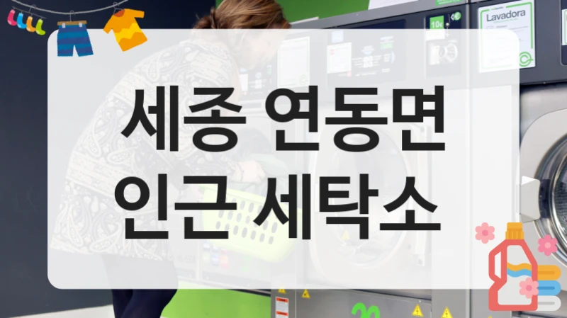 세종 연동면 인근 세탁소