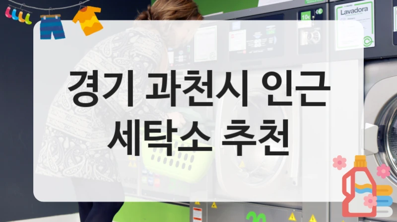 경기 과천시 인근 세탁소 추천