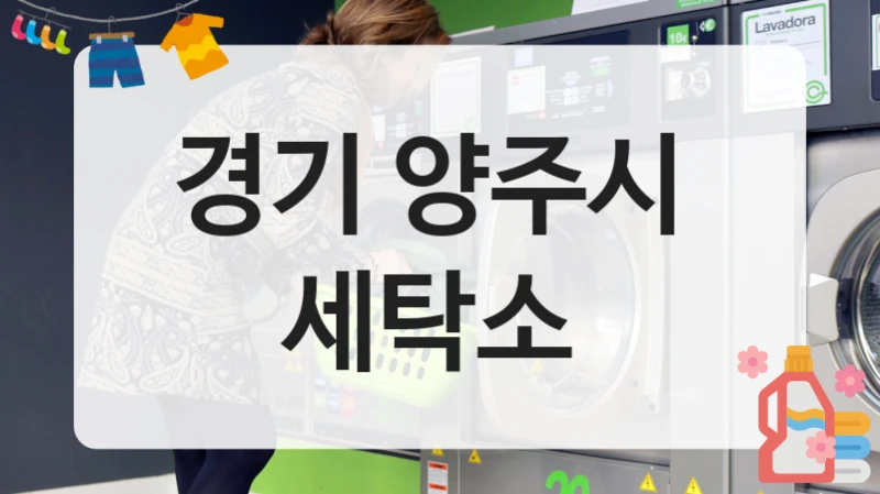 경기 양주시  세탁소