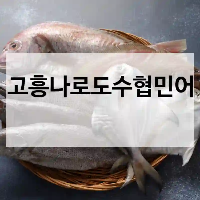 고흥나로도수협민어