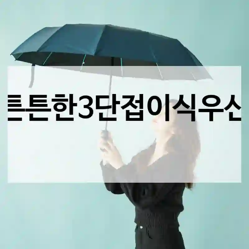 튼튼한3단접이식우산