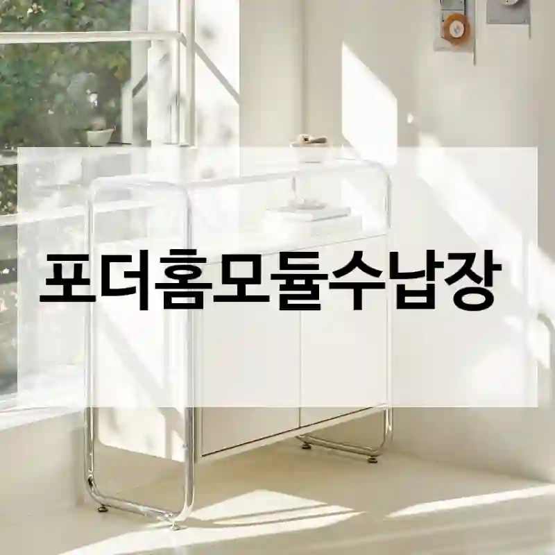 후기 평 좋은 포더홈 “포더홈모듈수납장”, 사용 후 달라진 점은?