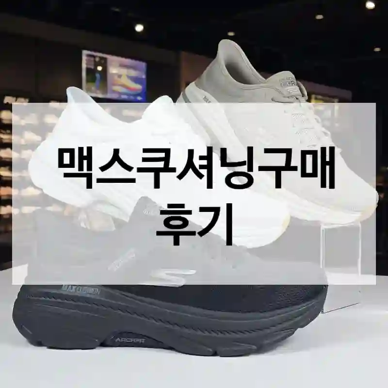 맥스쿠셔닝구매 후기