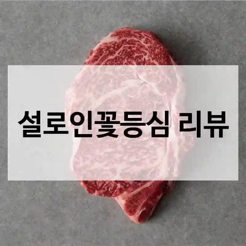 설로인꽃등심 리뷰