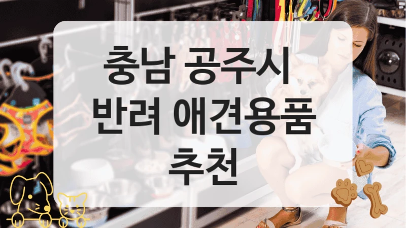 충남 공주시 
반려 애견용품 추천