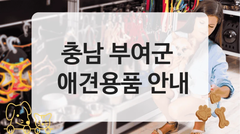 충남 부여군 
 애견용품 안내
