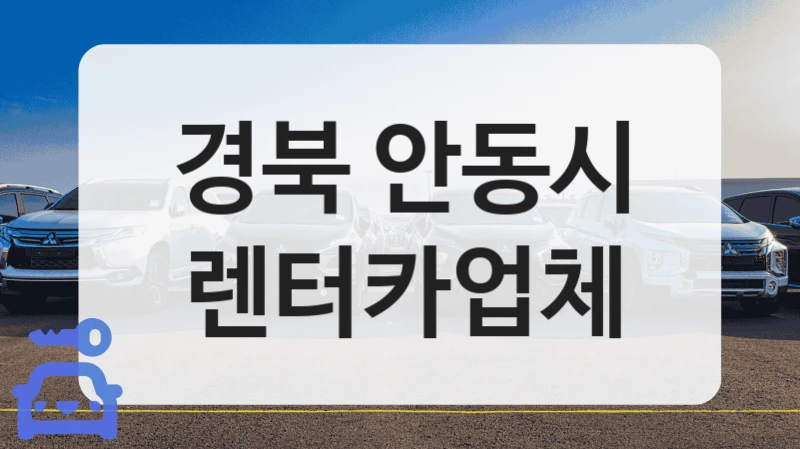 경북 안동시 렌터카업체